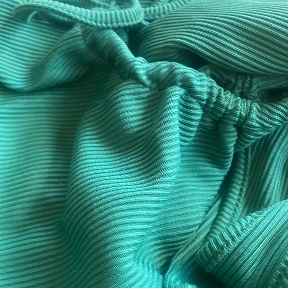 Women's Green Summer Sleeveless Tank Dress Cutout Ribbed Slit Maxi Dress *NEW* - Picture 15 of 16